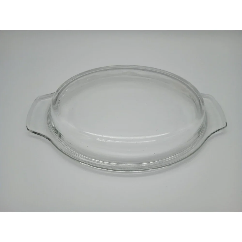 Oval Glass Replacement Lid Handles Casserole Domed 11.25